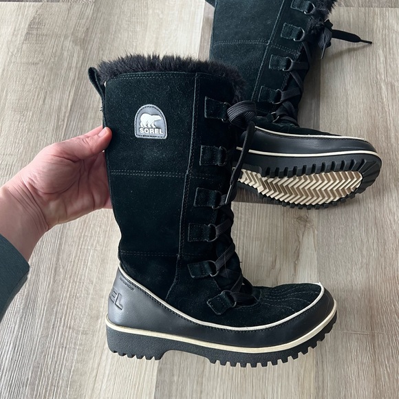 Sorel Tivoli High II Boots Black size 7 - Picture 6 of 10